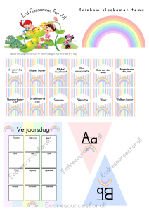 Home Rainbow Klaskamer tema