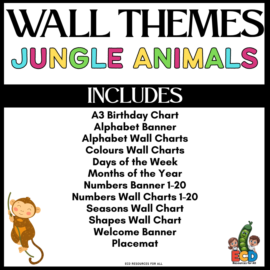 Cute Safari Jungle Animals theme - Image 2