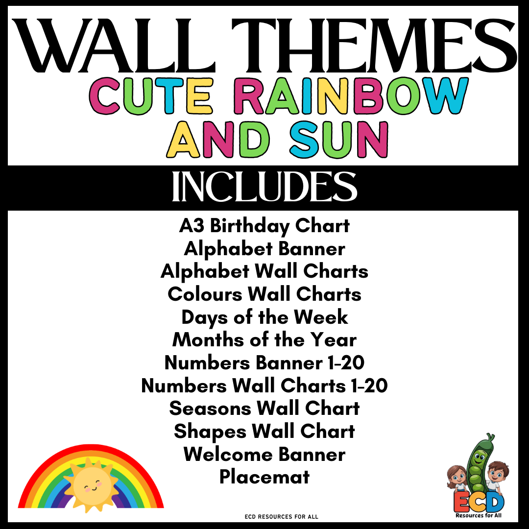 Cute rainbow and sun theme - Image 2