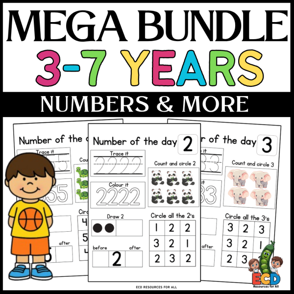 3-7 years, grade rr and grade R Mega Bundle! - ECD resources for all