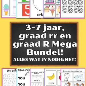 Home 3-7 jaar, graad rr en graad R Mega Bundel!