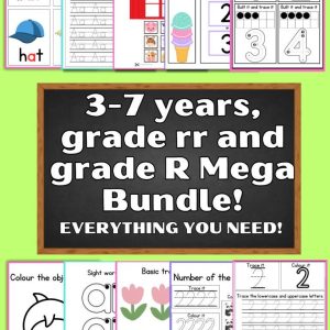 Home 3-7 years, grade rr and grade R Mega Bundle!