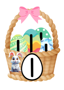 Home Cute easter egg hunt with Numbers