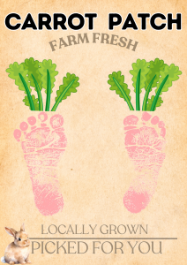 Home Farm Sign Carrot Patch Easter Craft Idea