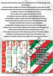 Home ELF on the shelf package