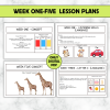 Week 1 - 5 lesson plans Grade RR