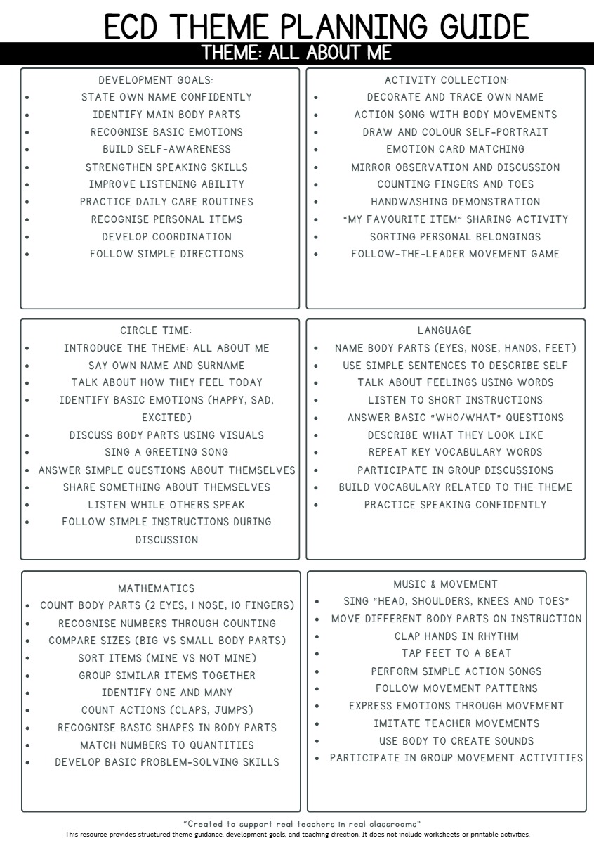 ECD Theme Planning Guide