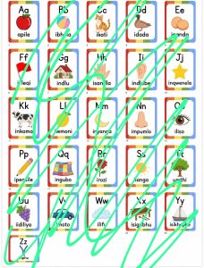 Home IsiXhosa charts PDF A2 size