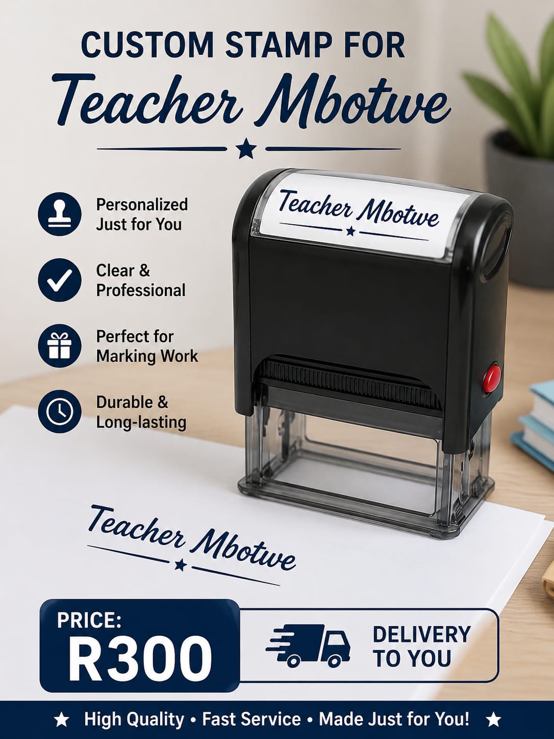 Personalised teacher stamps - Image 2
